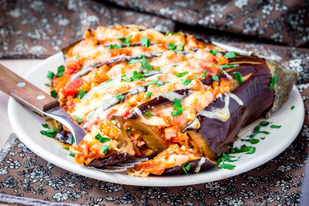 Rijke aubergine lasagne