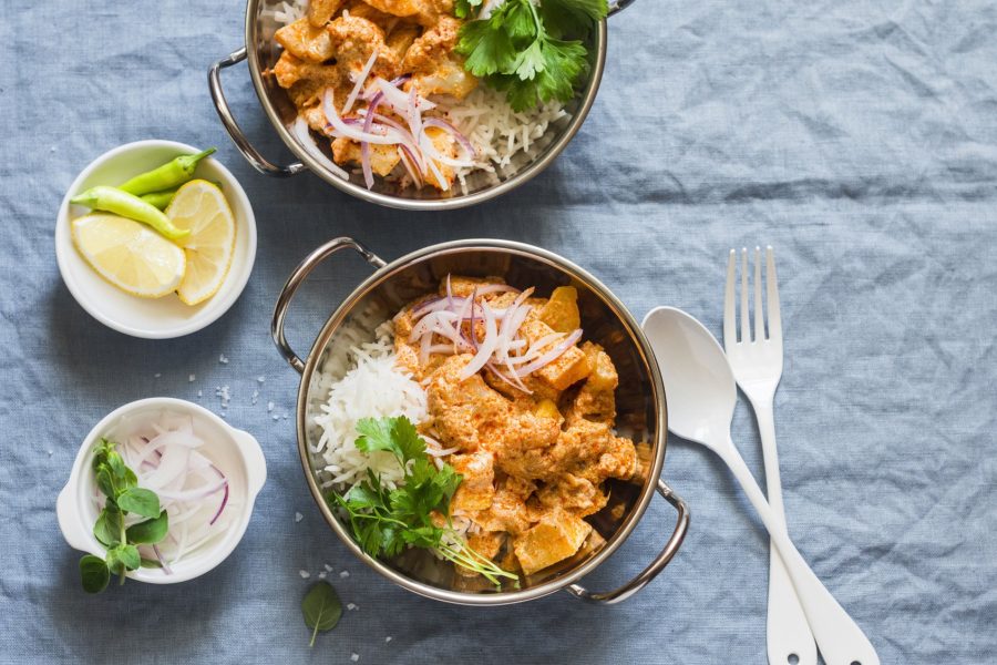 Bloemkoolcurry in de wok
