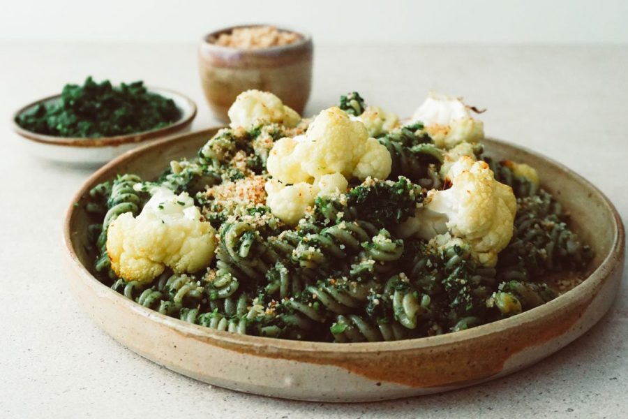 Pastasalade met gremolata van boerenkool