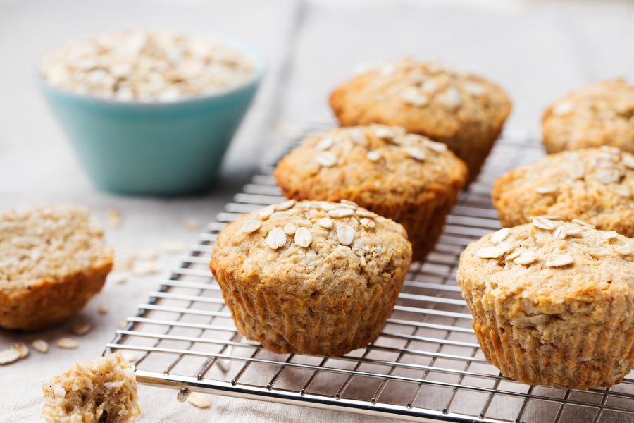 Havermoutmuffins met appel en kaneel