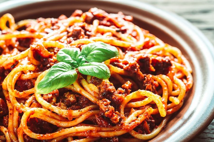 Vegan spaghetti bolognese