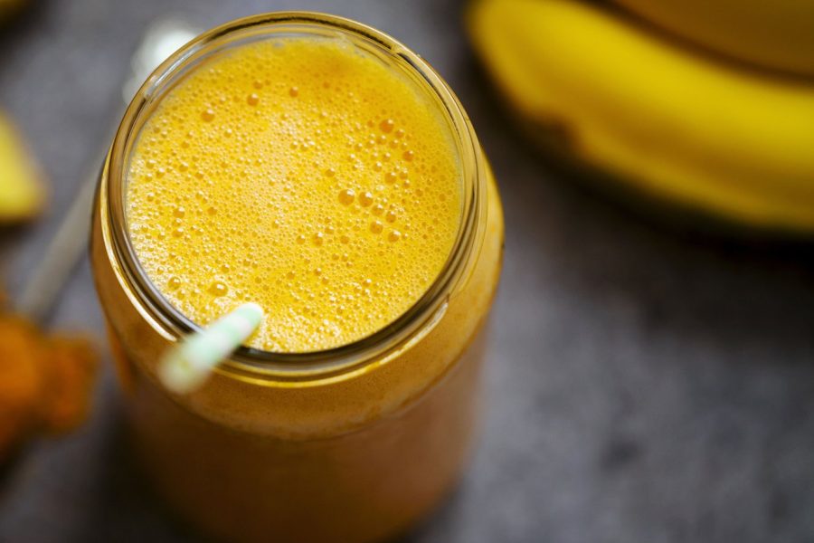 Kruidige bananensmoothie