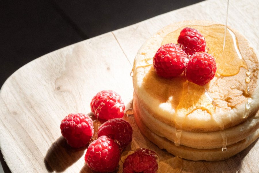 Lactose- en glutenvrije American pancakes met pindakaas