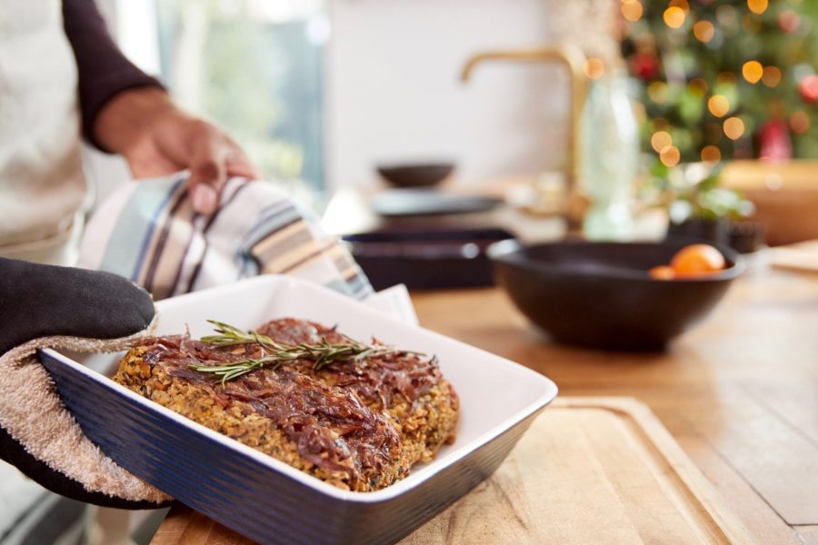 Vegetarisch kerstgebraad met witloof